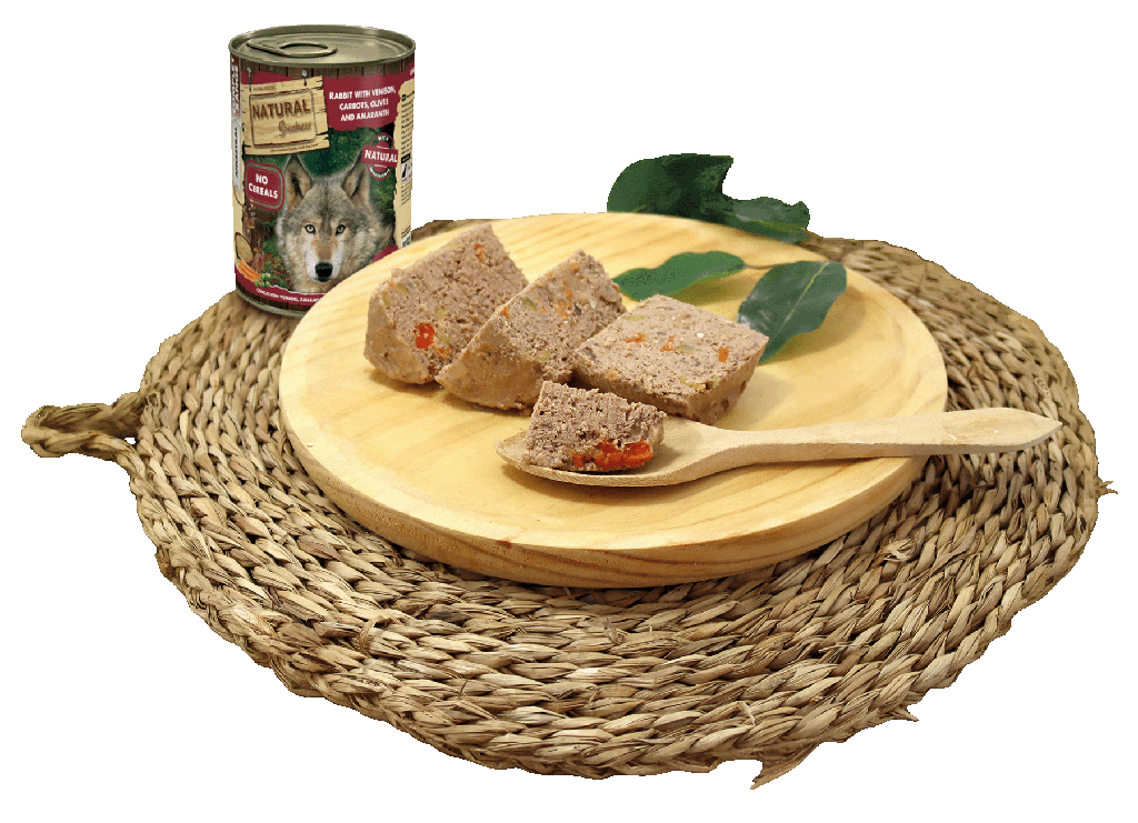 Conejo con venado, zanahorias, aceitunas y amaranto 400 g - Img 2