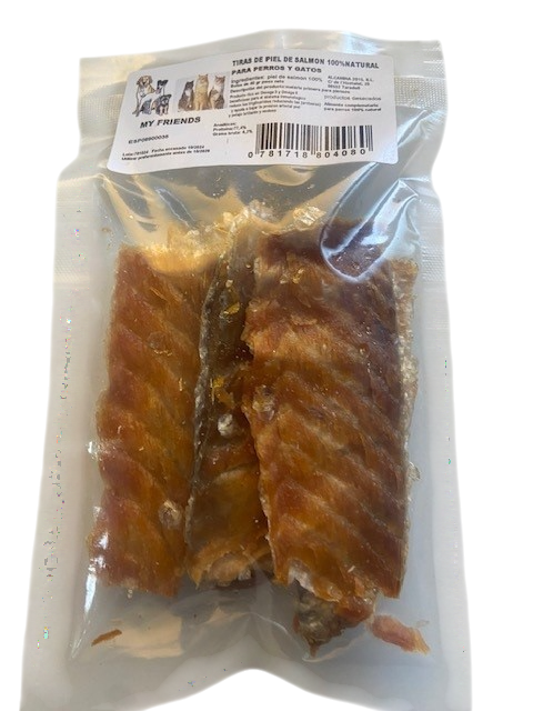 [MF-556] Tiras de Piel de Salmón (Bolsa de 50 gr.) - My Friends
