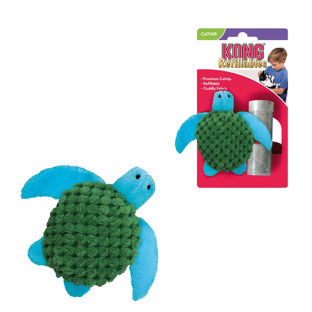 KONG CAT REFILLABLE TURTLE