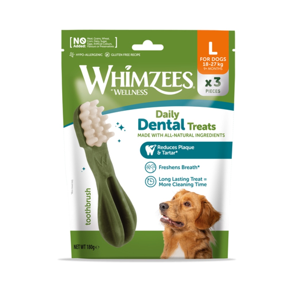 [WHZ2091EU] WHIMZEES BOLSA TRIAL PACK  TOOTHBRUSH L 3PCS