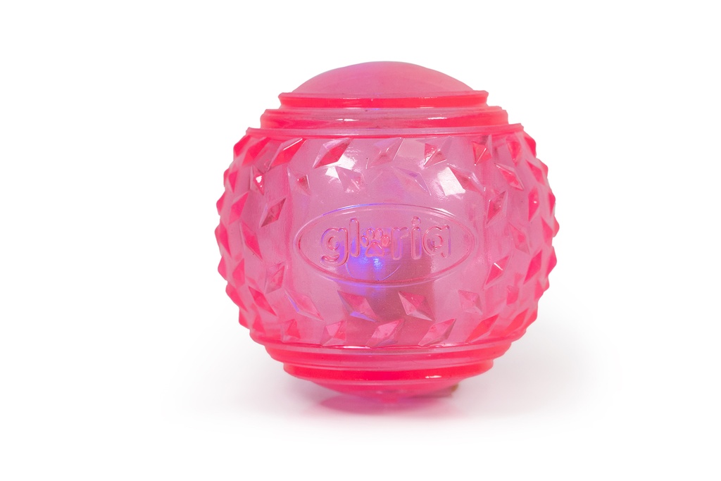 [JU00967RO] PLAY AND RUN PELOTA LUMINOSA LED ROSA 6.35CM