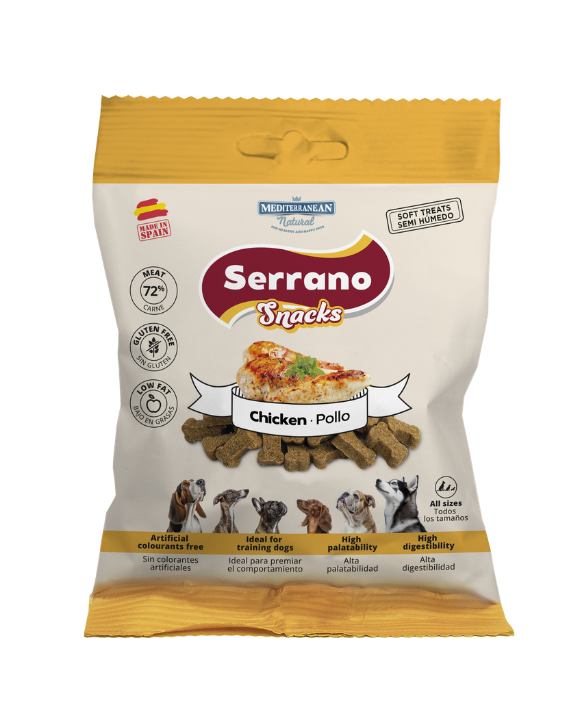 [68170-U] Serrano Snack Perro Pollo 85 g