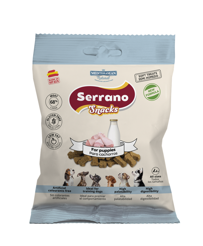 [68176-U] Serrano Snack Perro Cachorros 85 g