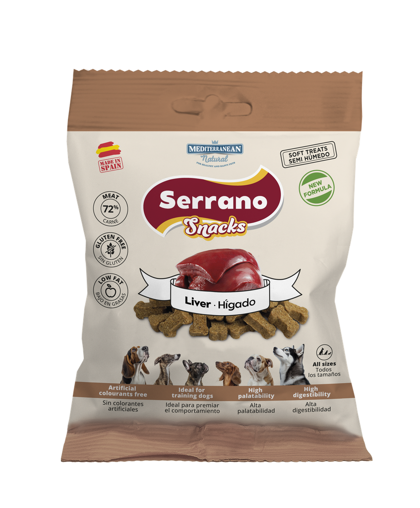 [68178-U] Serrano Snack Perro Hígado 85 g