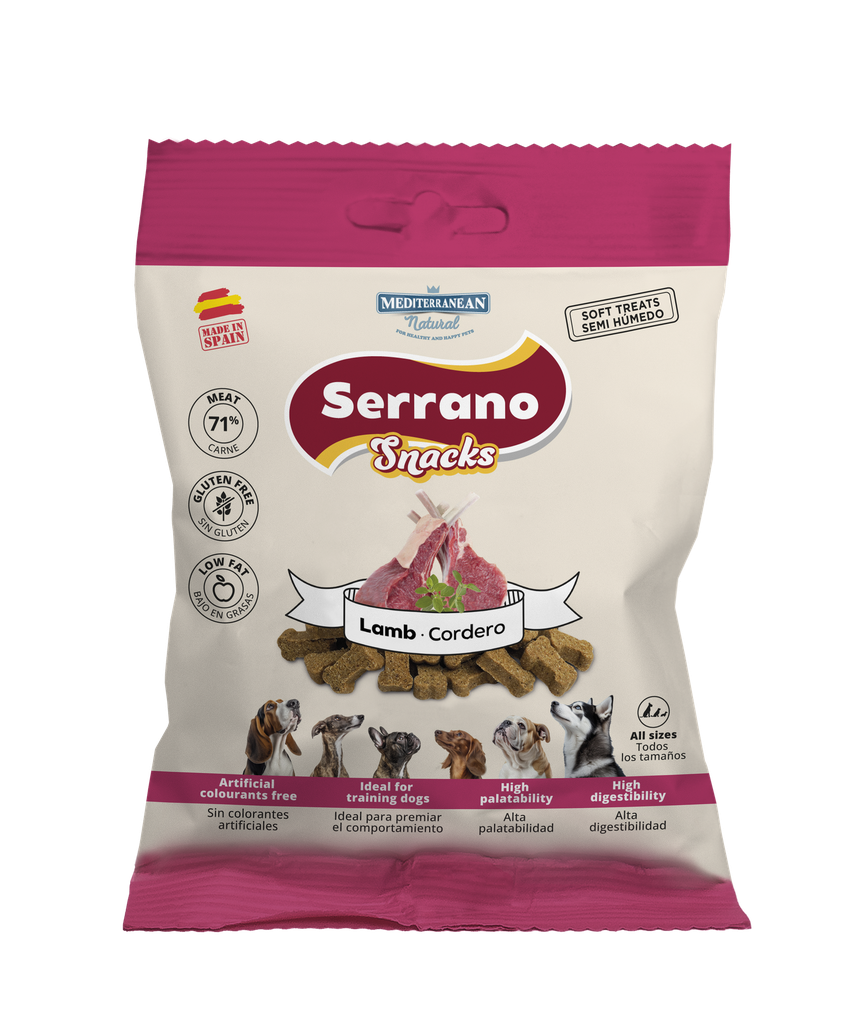 [68179-U] Serrano Snack Perro Cordero 85 g