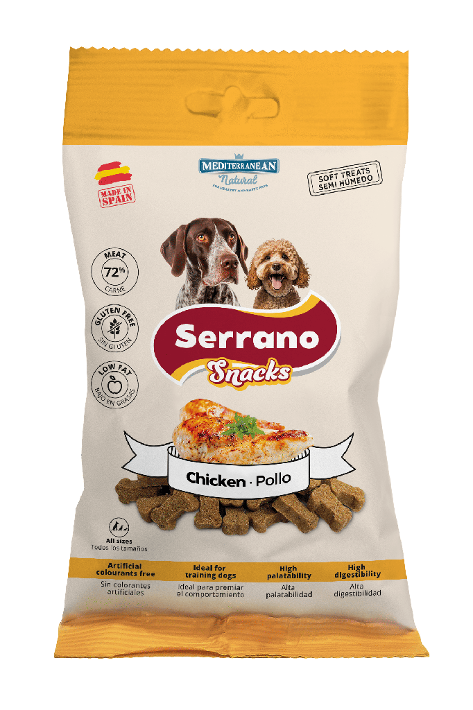 [68120-U] Serrano Snack Perro Pollo 100 g