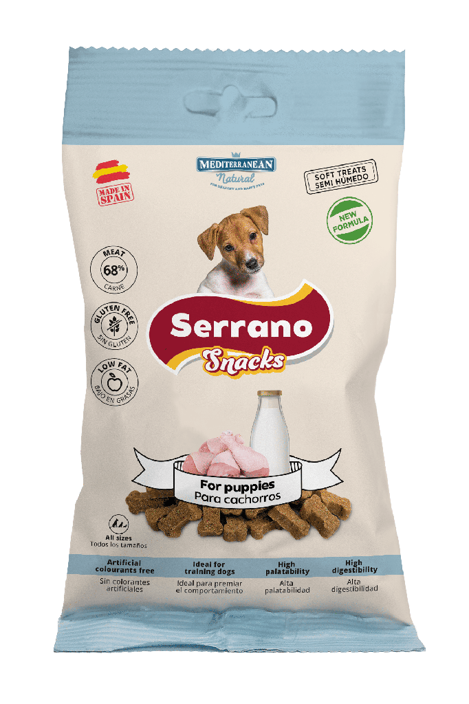 [68124-U] Serrano Snack Perro Cachorros 100 g