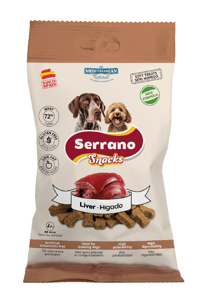 [68126-U] Serrano Snack Perro Hígado 100 g