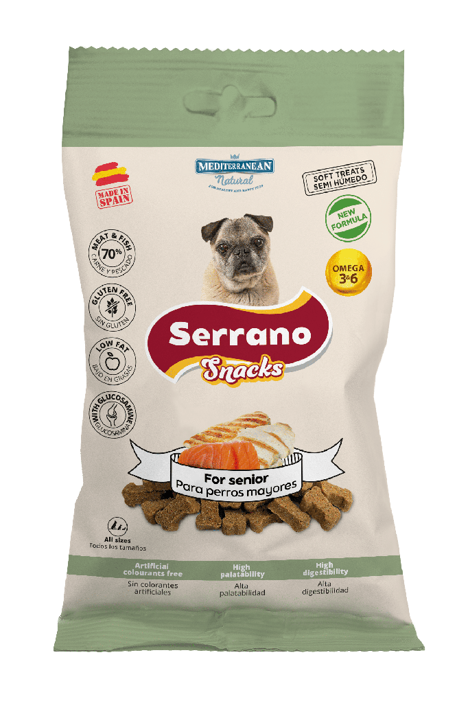 [68128-U] Serrano Snack Perro Senior 100 g
