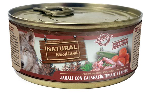 [NWD17001] Jabalí con calabacín, tomate y eneldo 170 g