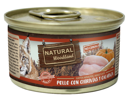 [NWC08501] Pollo con chirivías y calabaza 85 g