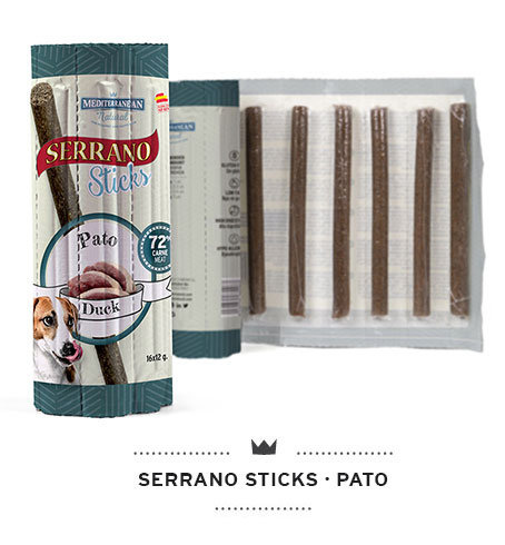 [68006-U] Serrano Sticks Perro 16ud Pato