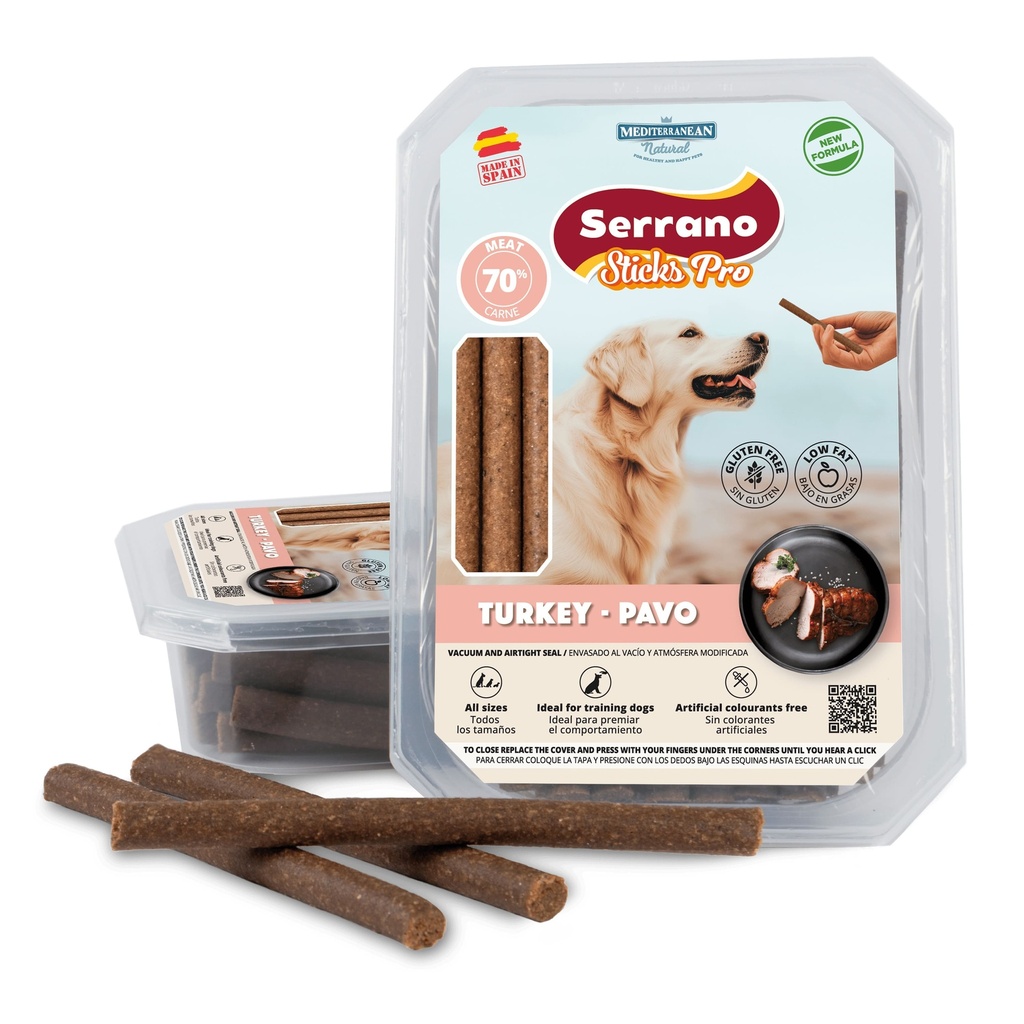 [68038-U] Serrano Sticks 350g Pavo