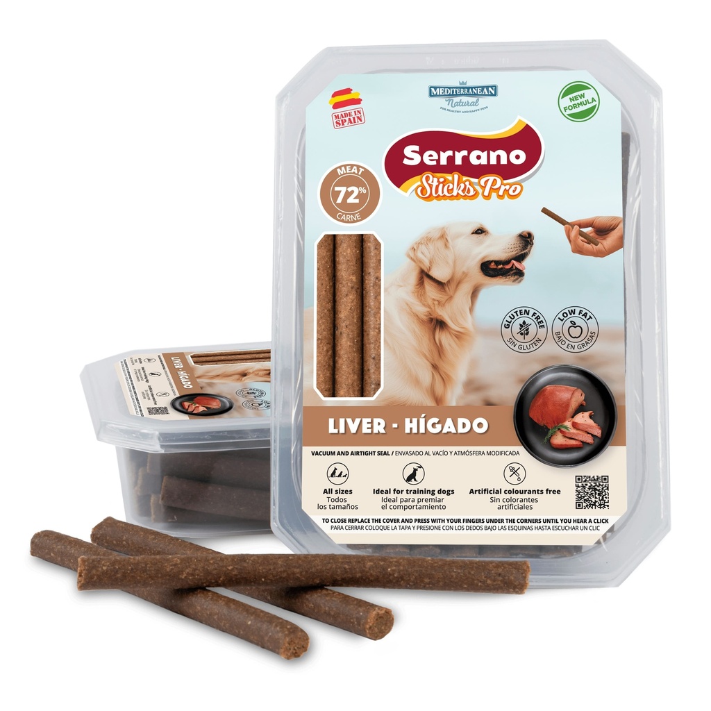 [68040-U] Serrano Sticks 350g Hígado de cerdo