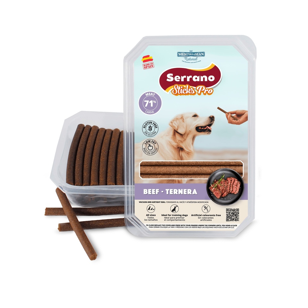 [68070-U] Serrano Sticks PRO 800g Ternera