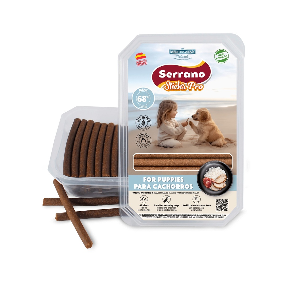 [68073-U] Serrano Sticks PRO 800g Cachorros
