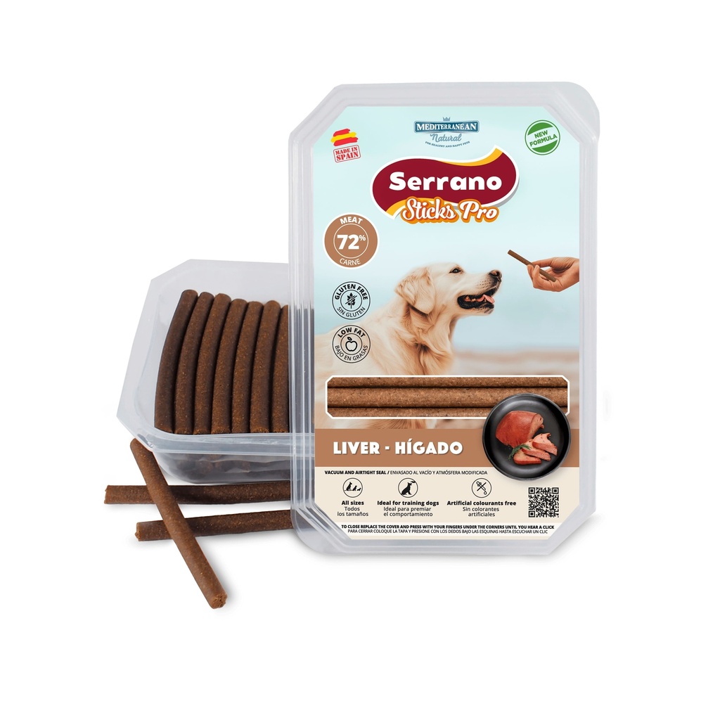 [68074-U] Serrano Sticks PRO 800g Hígado de cerdo