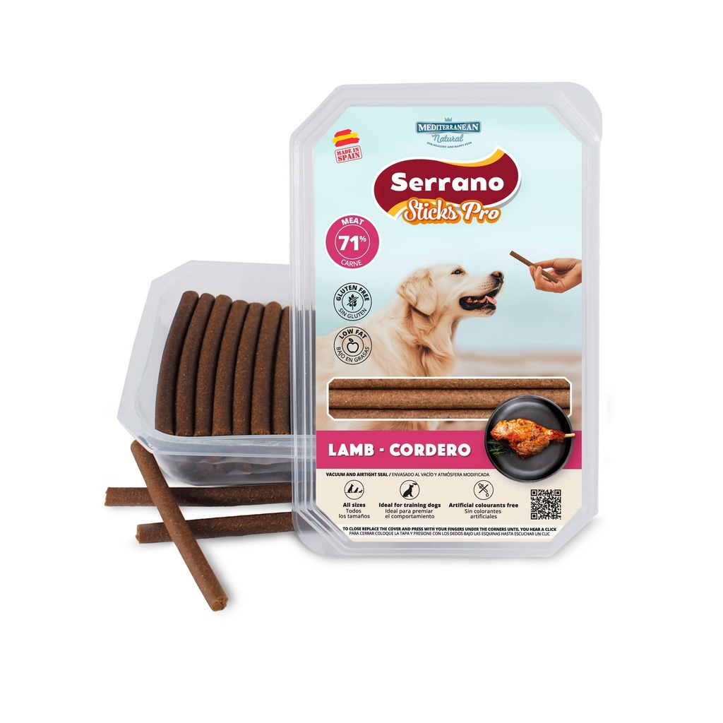 [68075-U] Serrano Sticks PRO 800g Cordero
