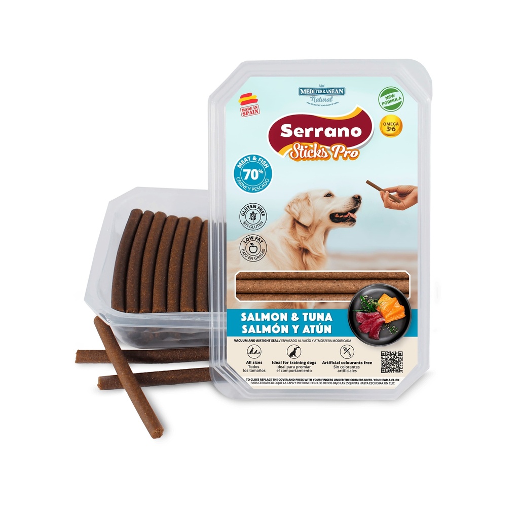 [68081-U] Serrano Sticks PRO 800g Salmón y Atún
