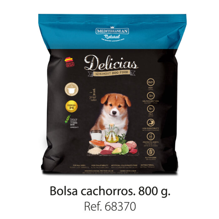 [68370-U] Delicias Semihúmedo Cachorros 800 g