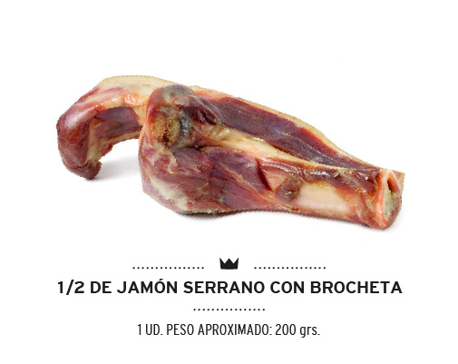 [68050-8-U] Medio jamón con brocheta