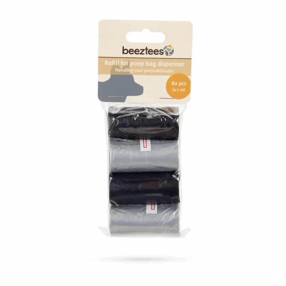 [I795022] BZ REF POOPBAG DISPENSER BLK GREY 8X20PC