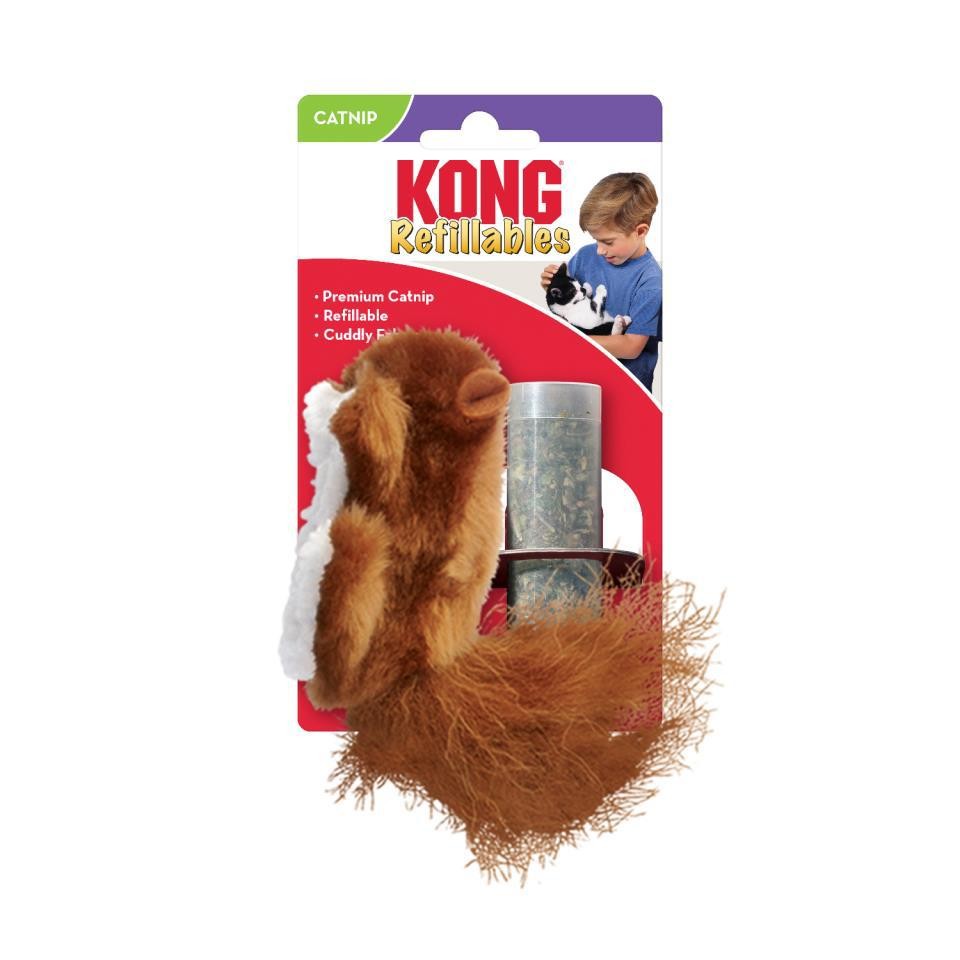 [JU03343] KONG CAT REFILLABLES SQUIRREL